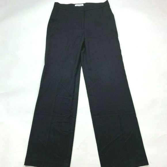 Max Mara Black Woolmark Blend Pants Pockets - Picture 1 of 10